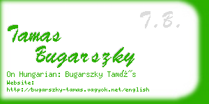 tamas bugarszky business card